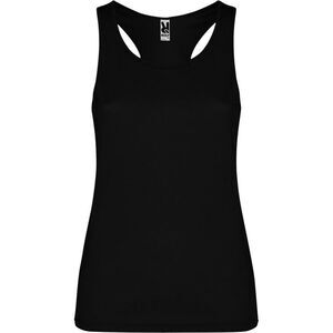 Roly Womens/Ladies Shura Sports Tank Top / Solid Black